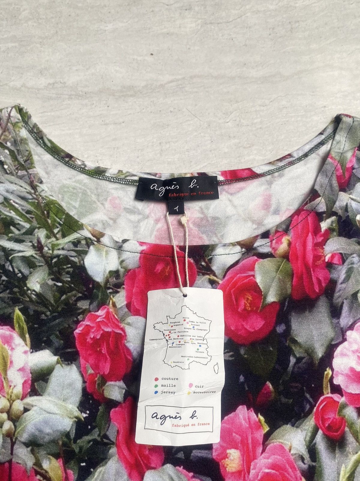 AGNES B Flower Motive Dress - Main Image