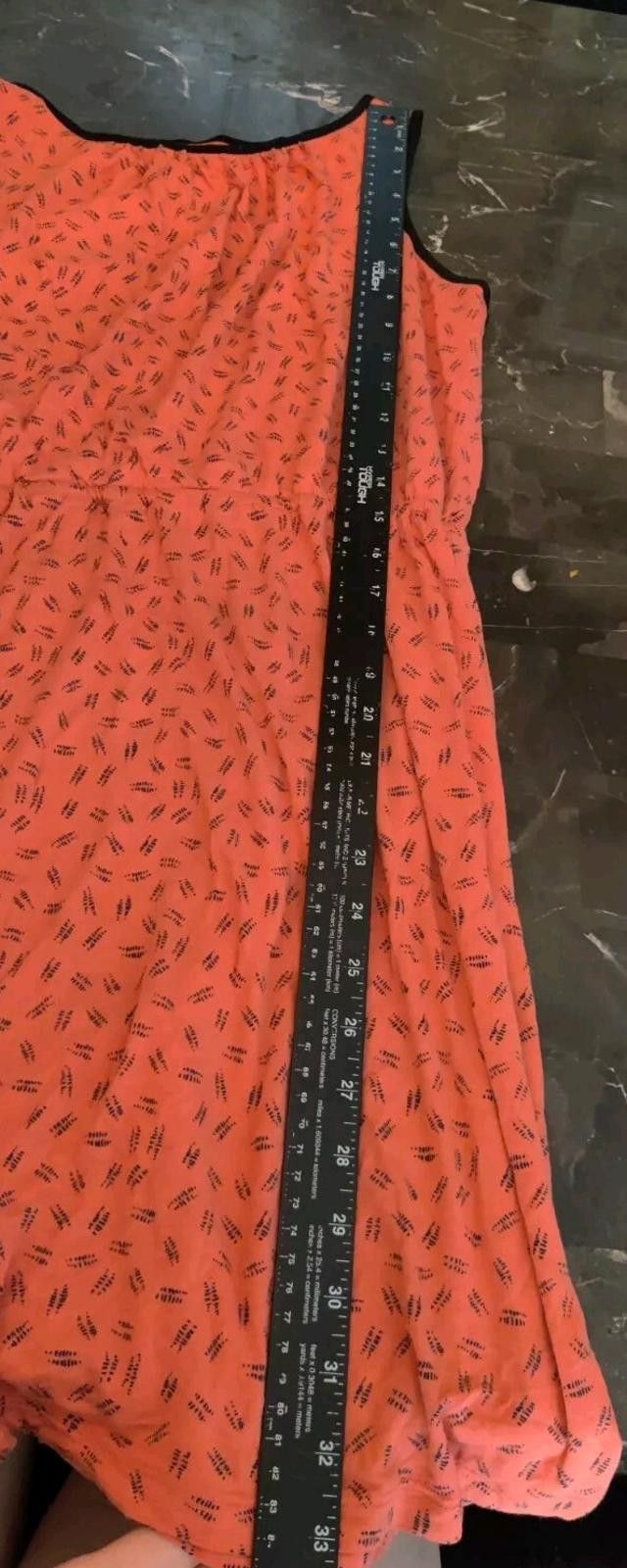 Other Ann Taylor LOFT Dress Sz Medium M Orange Black Round Neck Size M / US 6-8 / IT 42-44 - 10 Thumbnail