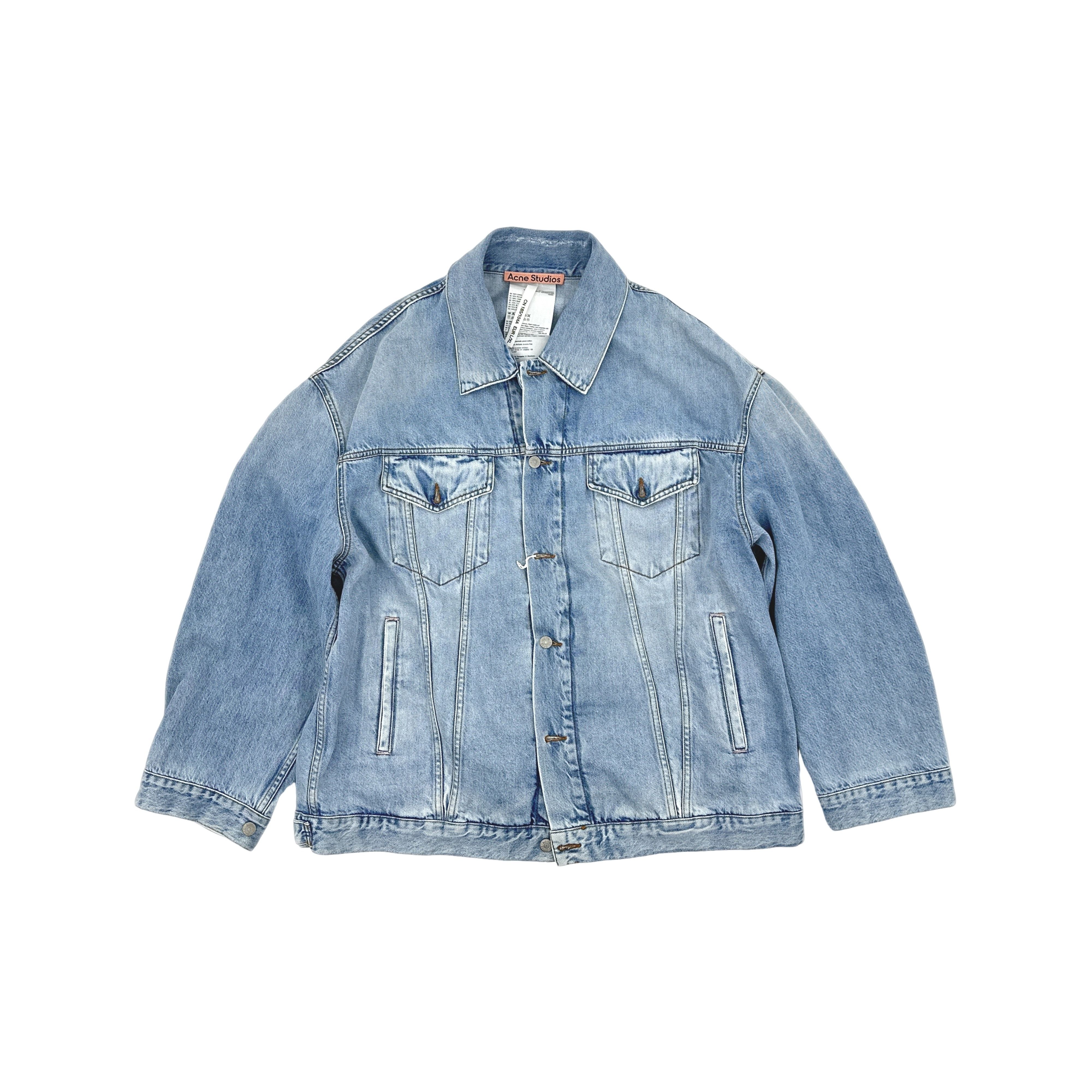 Acne Studios Acne Studios SS22 Washed Blue Denim Jacket XL Size US XL / EU 56 / 4 - 1 Thumbnail