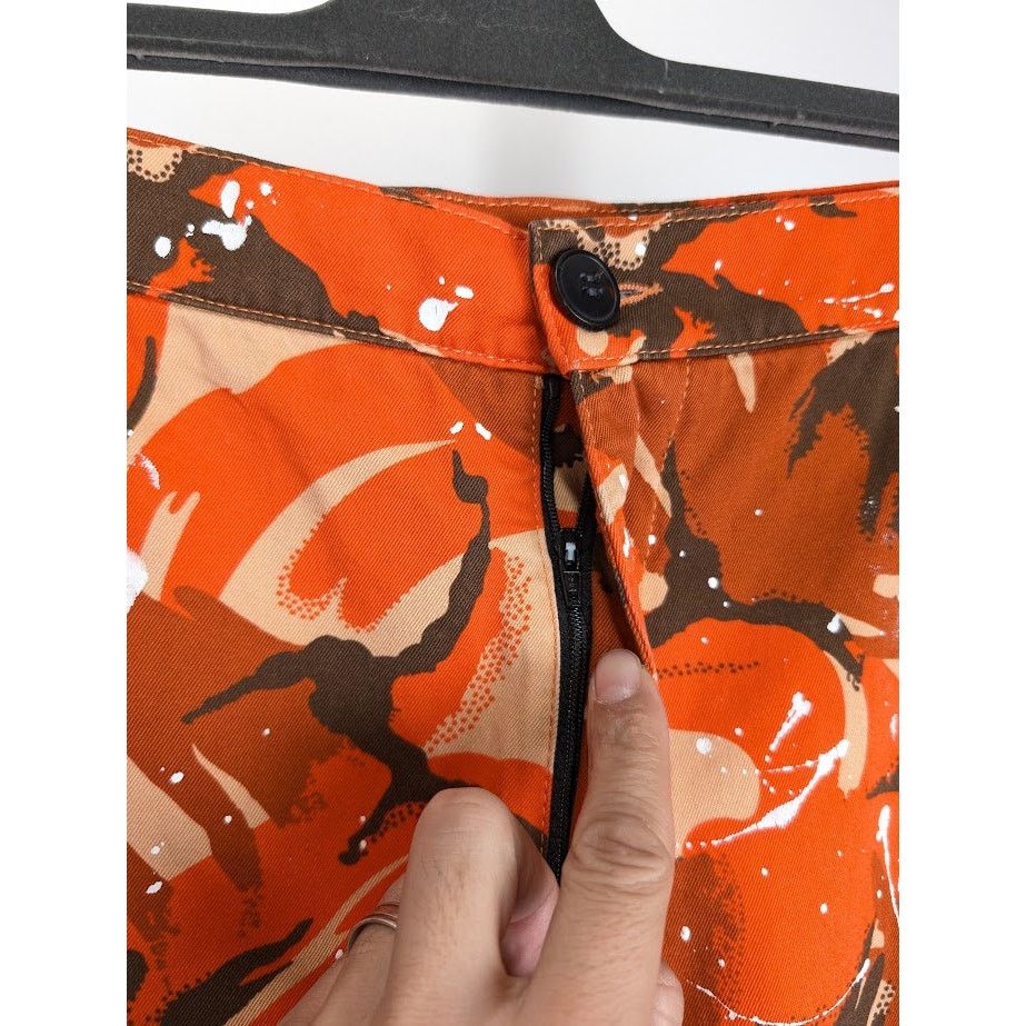 Martine Rose o1rshd1 Printed Cotton Twill Cargo Trousers in Orange Size US 32 / EU 48 - 10 Thumbnail