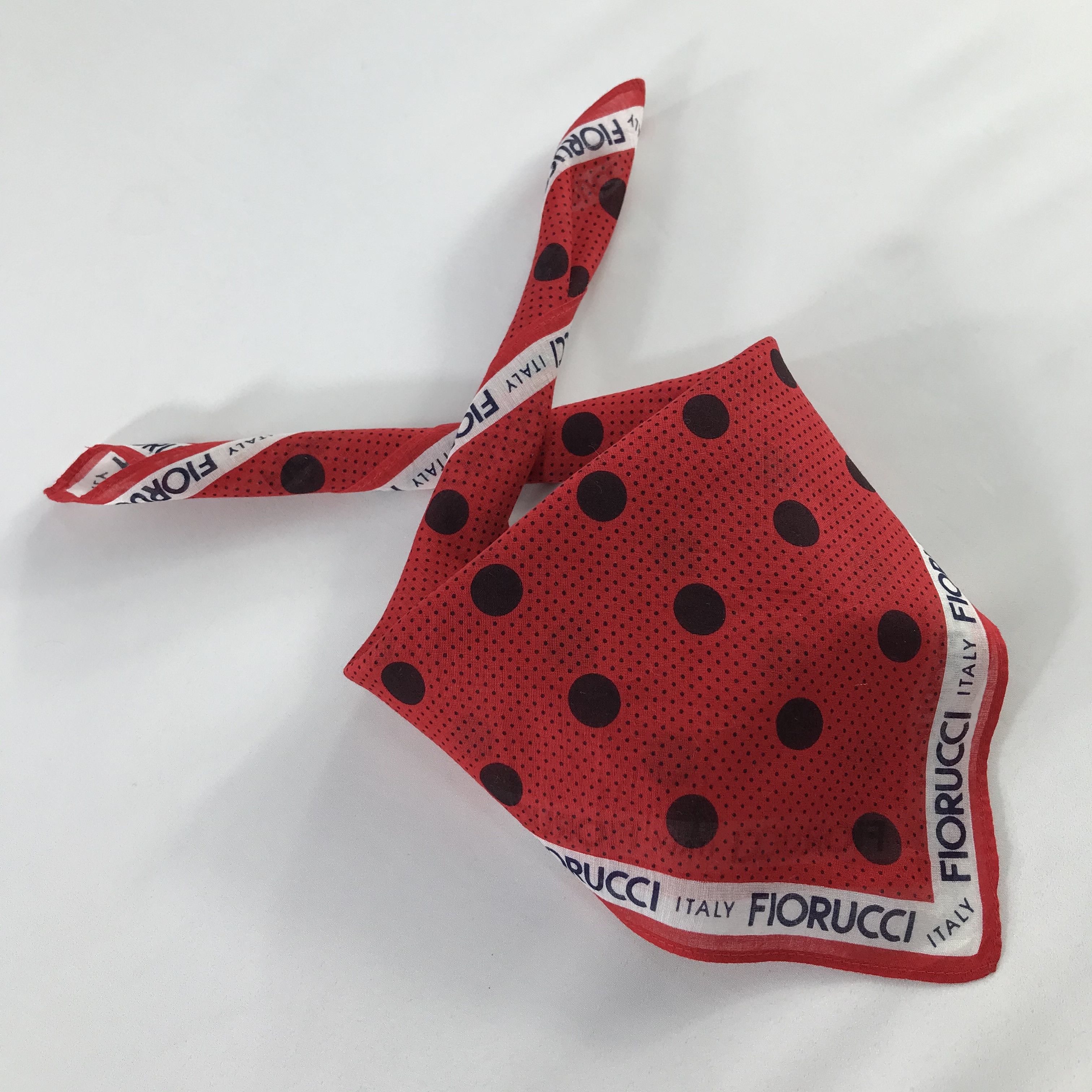 Fiorucci × Vintage Fiorucci Bandana / Handkerchief / Neckerchief - S695 Size ONE SIZE - 4 Thumbnail