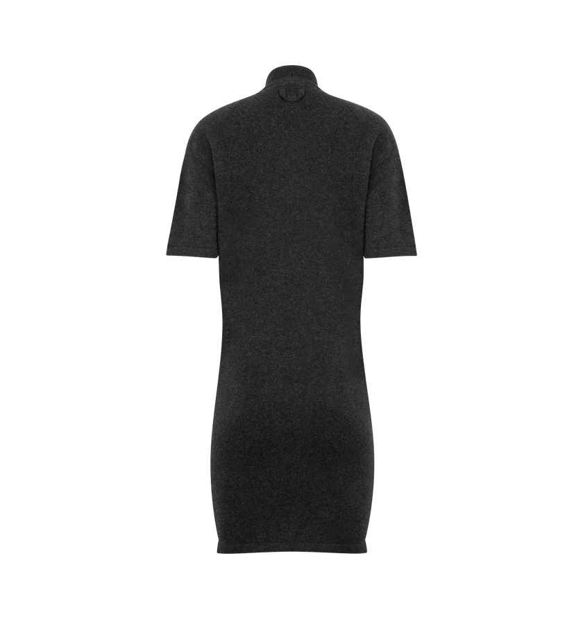 Jacquemus o1h1sh11225 Castagna Knit Dress in Dark Grey Size XS / US 0-2 / IT 36-38 - 2 Thumbnail