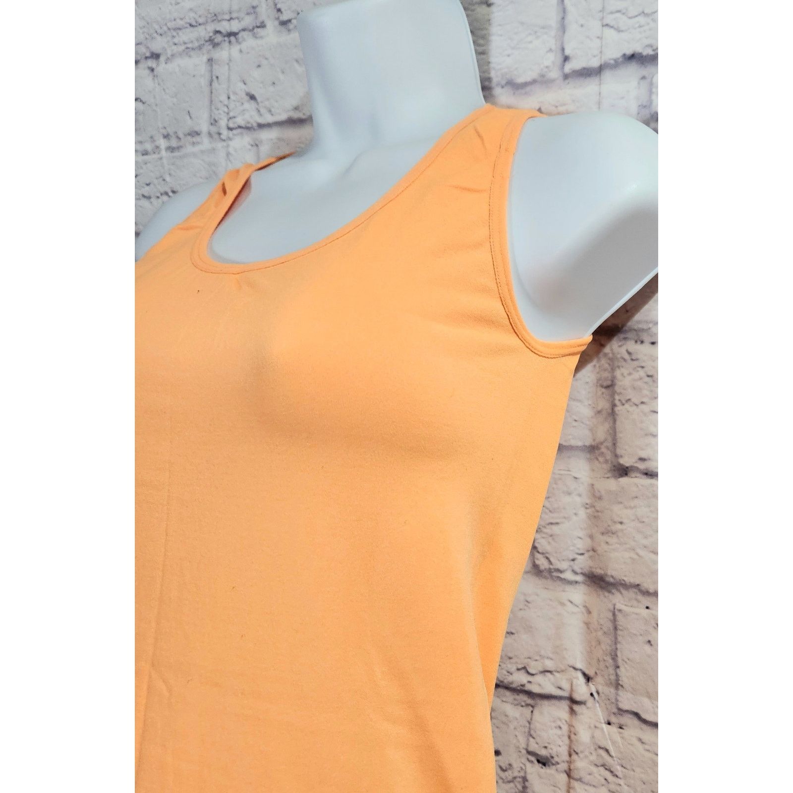 Other Love Charm Bright Orange Round Neck Tank Top One Size Size ONE SIZE - 2 Thumbnail