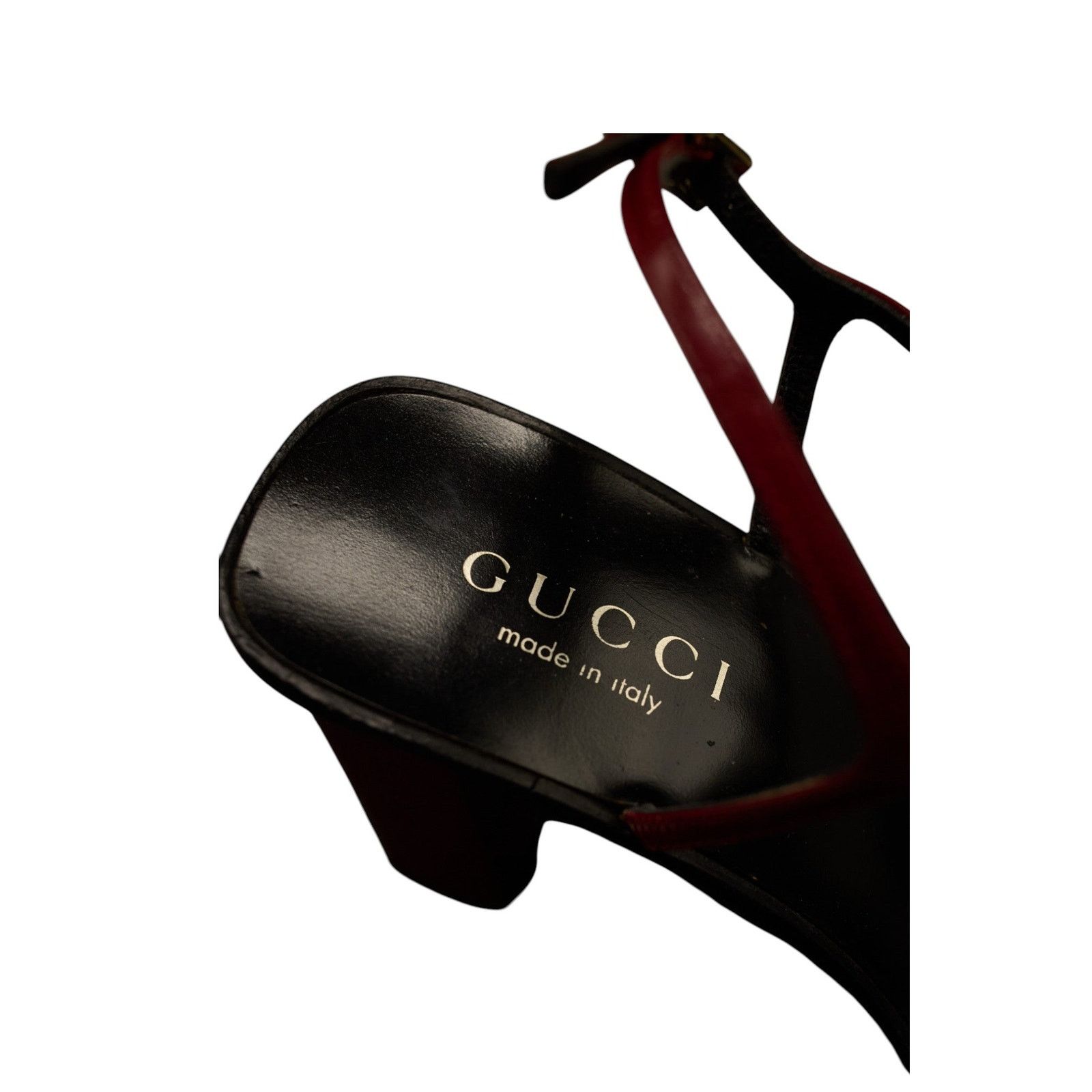 Gucci by Tom Ford 90s Red Sandals Size US 8.5 / IT 38.5 - 6 Thumbnail