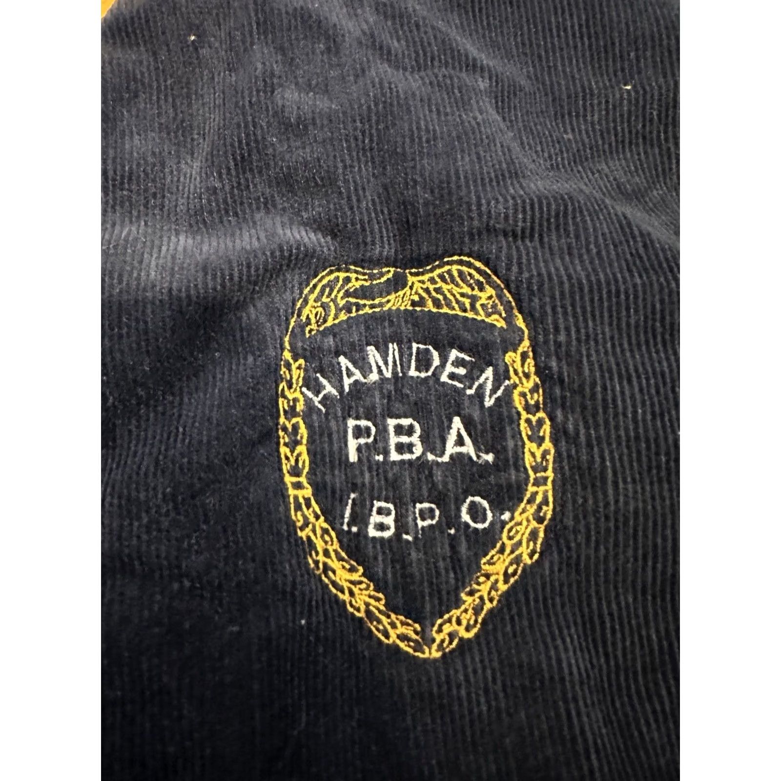 Vintage VINTAGE PBA Corduroy Jacket Large Hamden Police 80s Blue Mens Size US L / EU 52-54 / 3 - 2 Thumbnail