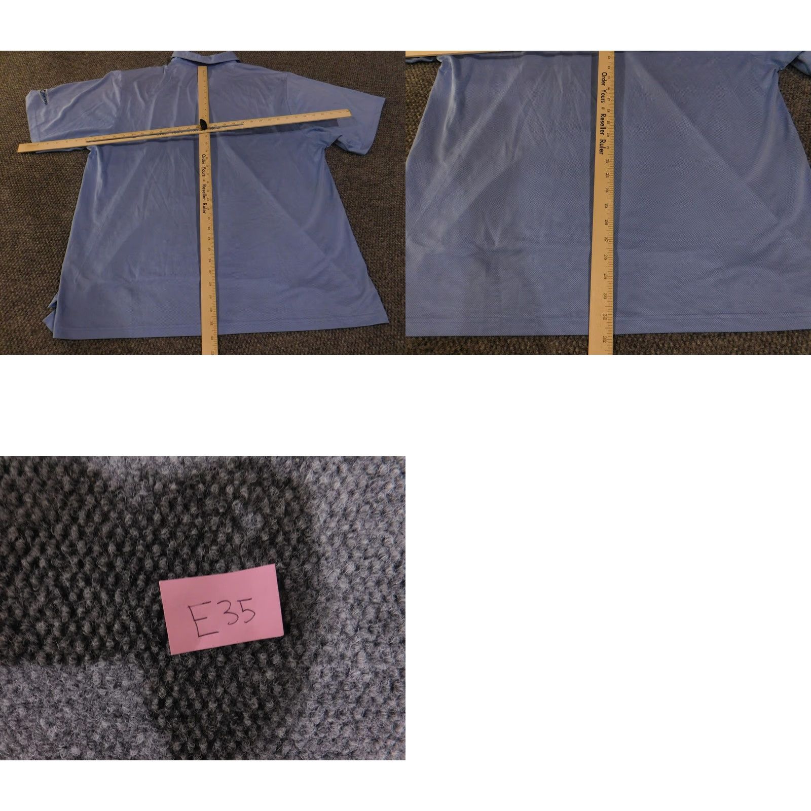 Vintage Donald Ross Polo Shirt Mens XL Light Blue Performance Golf Georgian National Polo Shirt Mens XL Light Blue Golf Shirt Size US XL / EU 56 / 4 - 9 Thumbnail