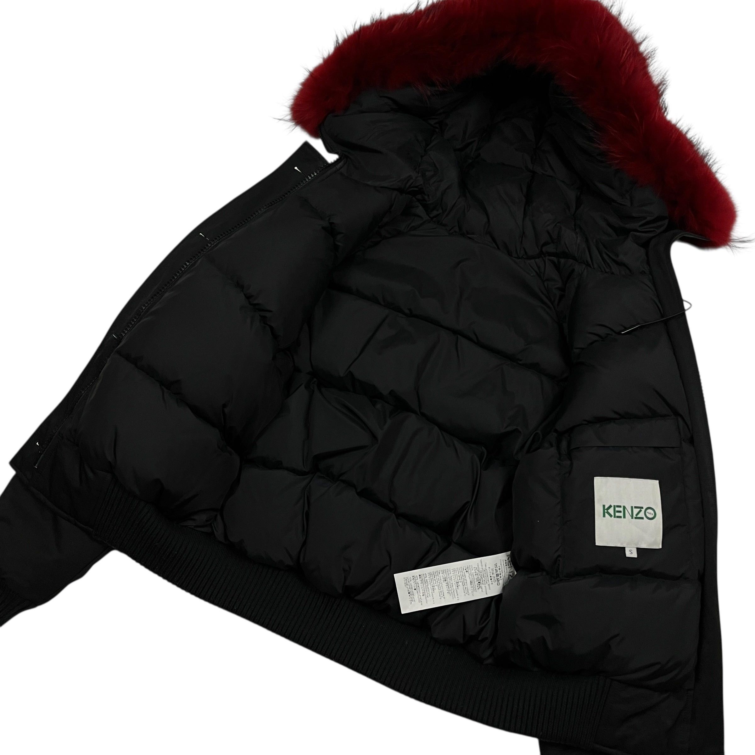 Kenzo Women’s Kenzo Paris Fur Hooded Bomber Jacket - Size XS/S Size S / US 4 / IT 40 - 4 Thumbnail