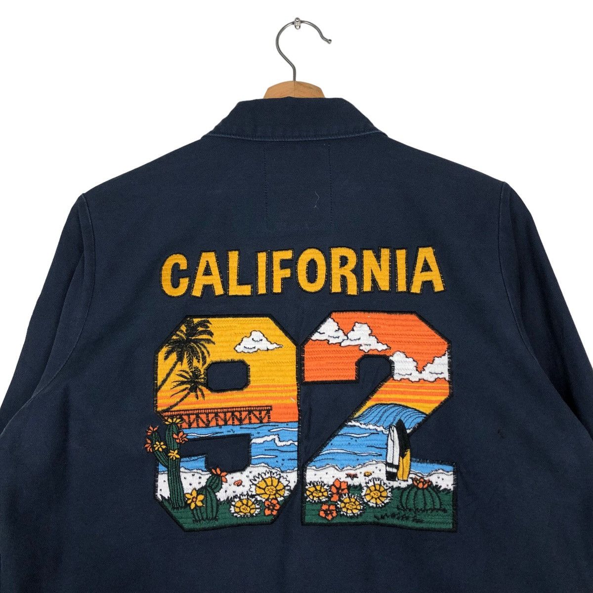 Japanese Brand 🔥Vintage Biker Jacket Rodeo Crowns California 1992 Big Logo Size US S / EU 44-46 / 1 - 9 Thumbnail