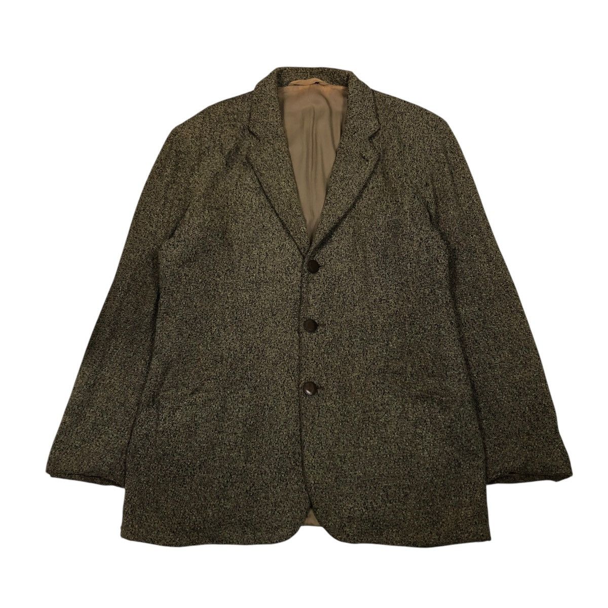 Emporio Armani 🔥VINTAGE WOOL HERRINGBONE JACKET EMPORIA ARMANI MADE ITALY Size US M / EU 48-50 / 2 - 1 Thumbnail
