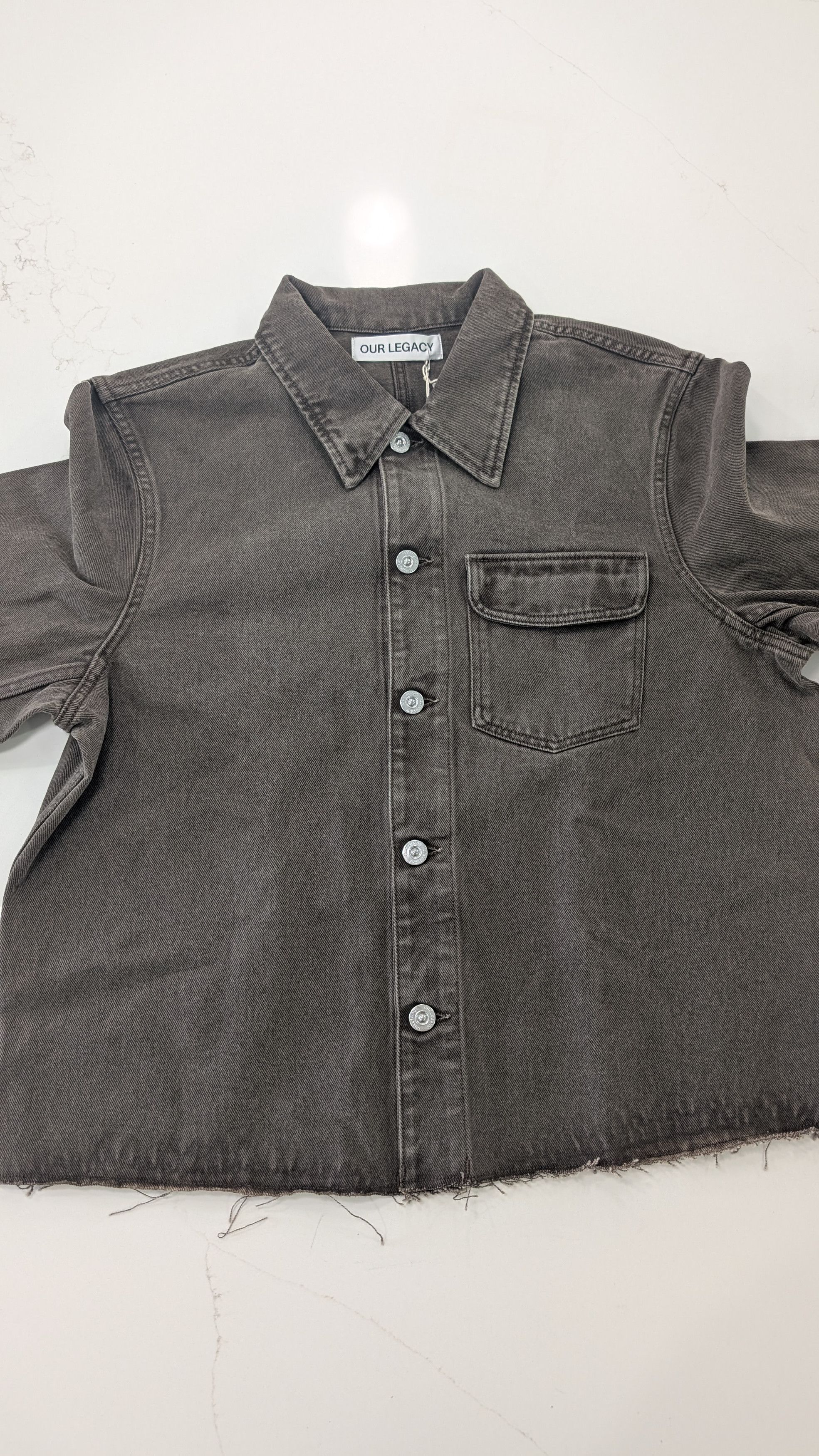 Our Legacy Our Legacy Cut Rebirth Jacket – Choco Overdyed – Size 50 Size US M / EU 48-50 / 2 - 2 Thumbnail