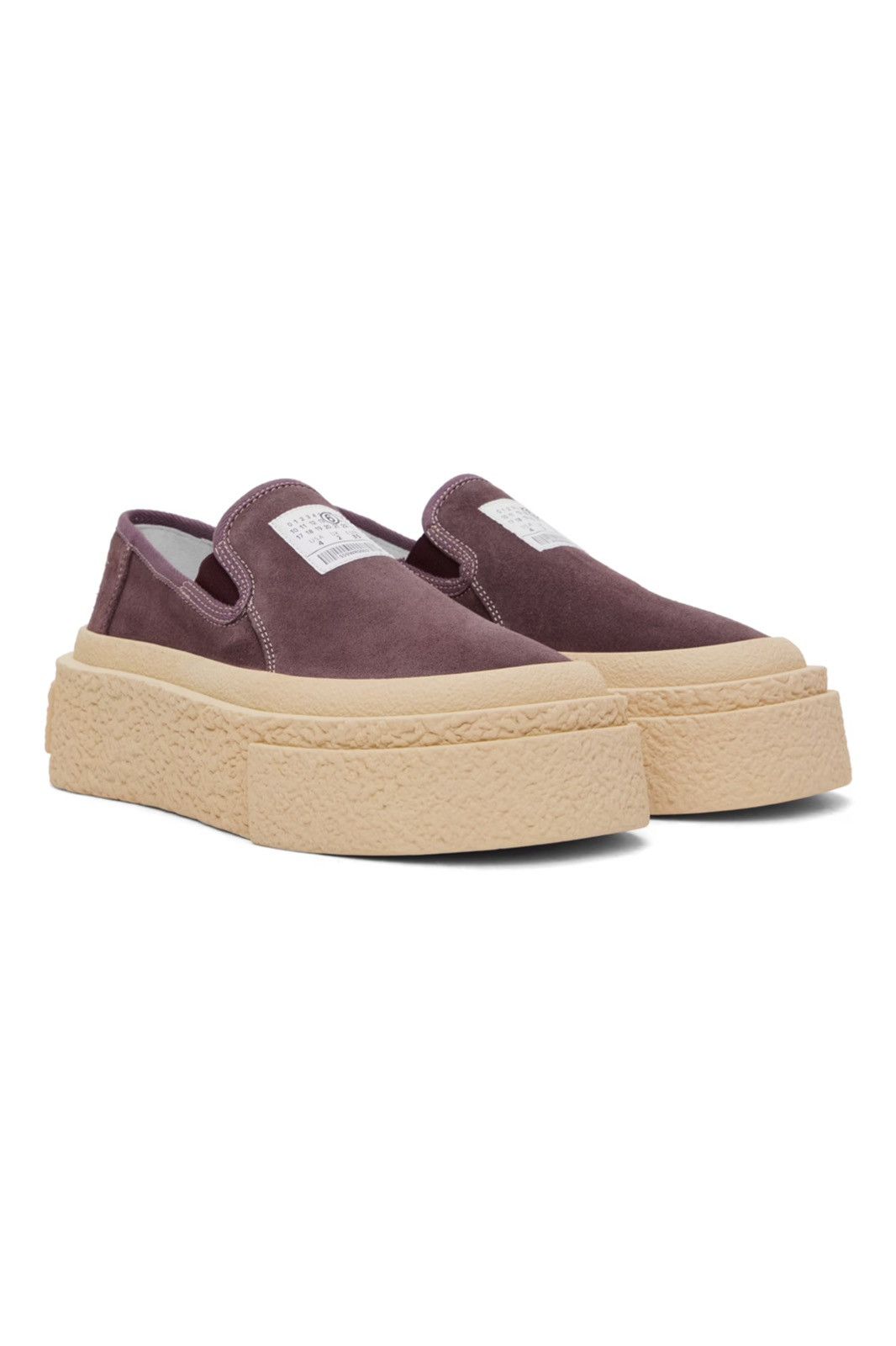 image of Mm6 Maison Margiela Platform Shoes in Purple, Men's (Size 12)