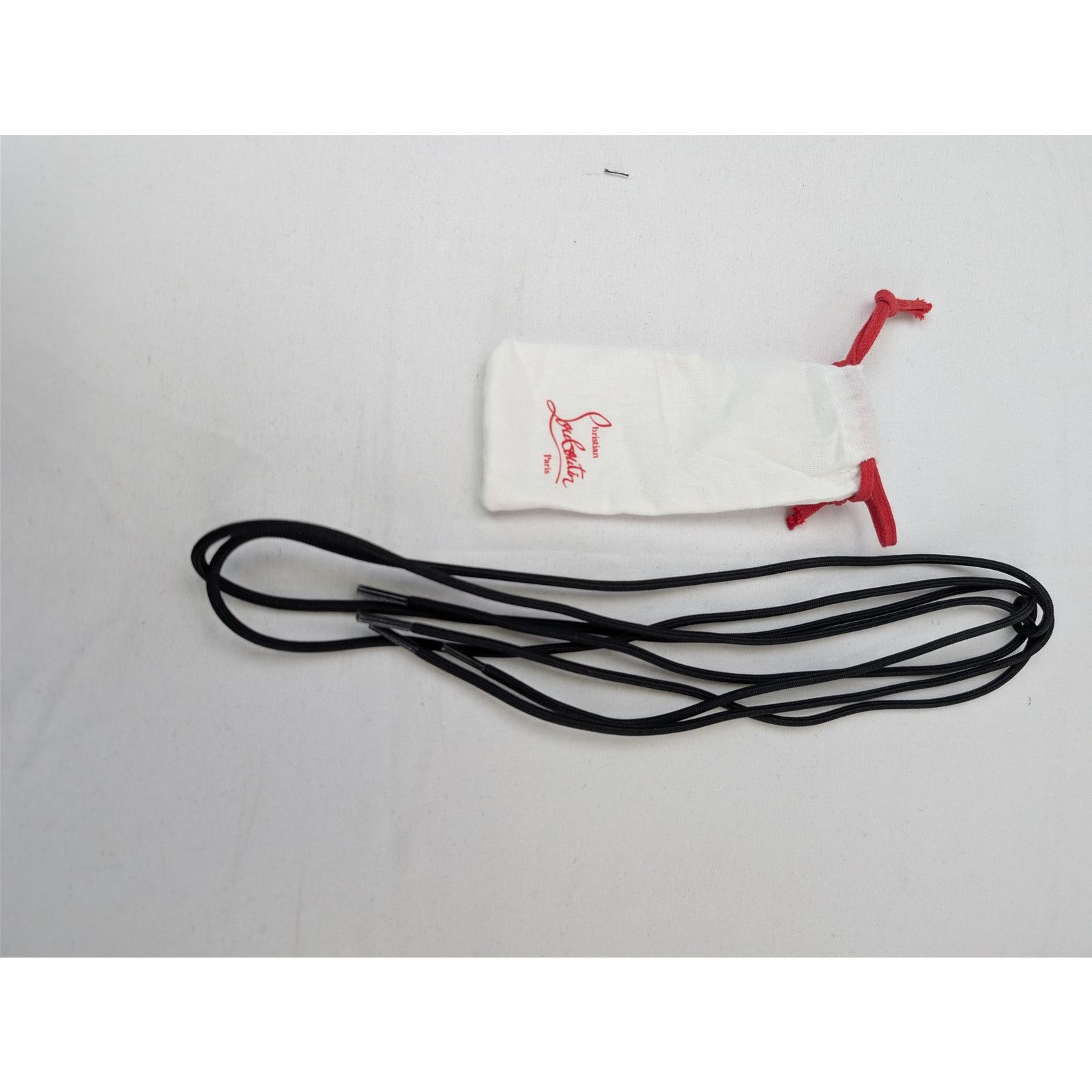 Christian Louboutin o1rshd1 Size: OS / Thick Waxy Cotton Laces in Black Size ONE SIZE - 5 Thumbnail