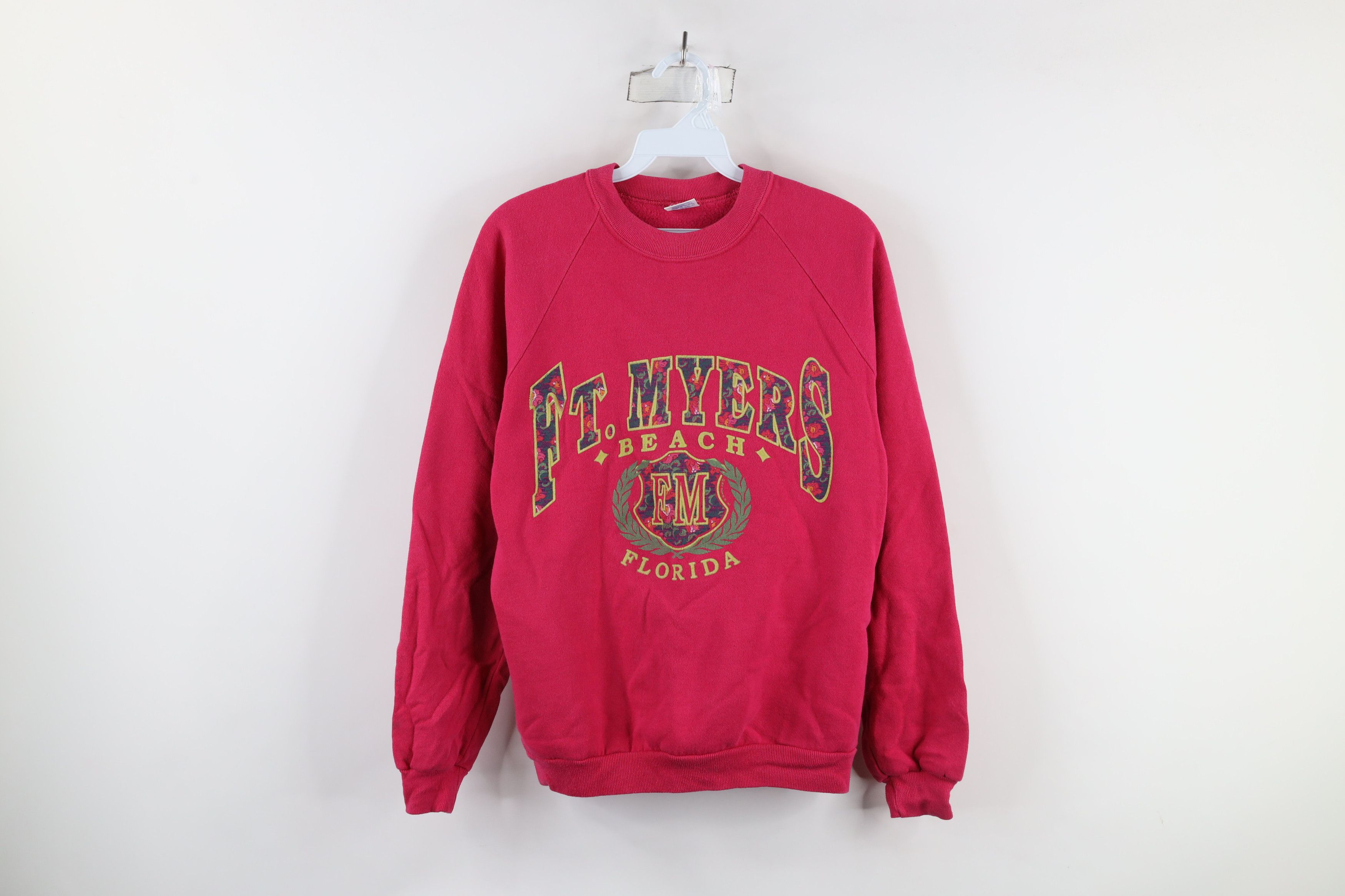 Vintage Vintage 90s Streetwear Out Ft Myers Beach Sweatshirt USA Size M / US 6-8 / IT 42-44 - 1 Thumbnail