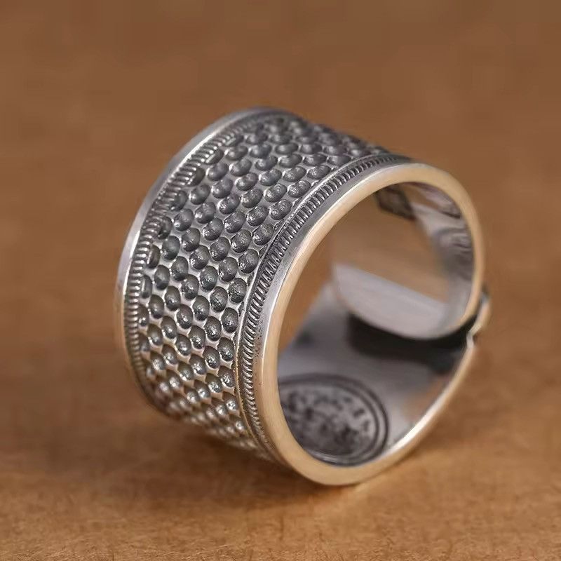 Jewelry Vintage Retro Auspicious Cloud Resizeable Ring Size ONE SIZE - 2 Thumbnail