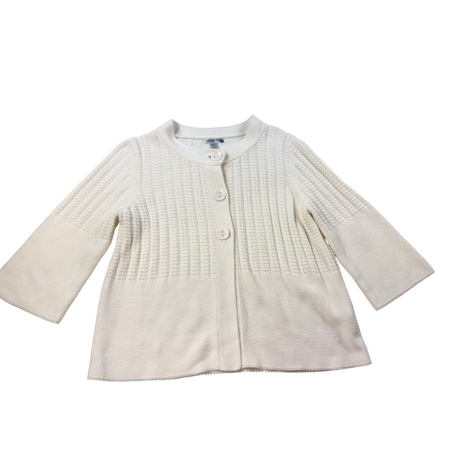 & Other Stories Willow Bay Button Front Cardigan Women's XL Cream Cotton Size XL / US 12-14 / IT 48-50 - 2 Thumbnail