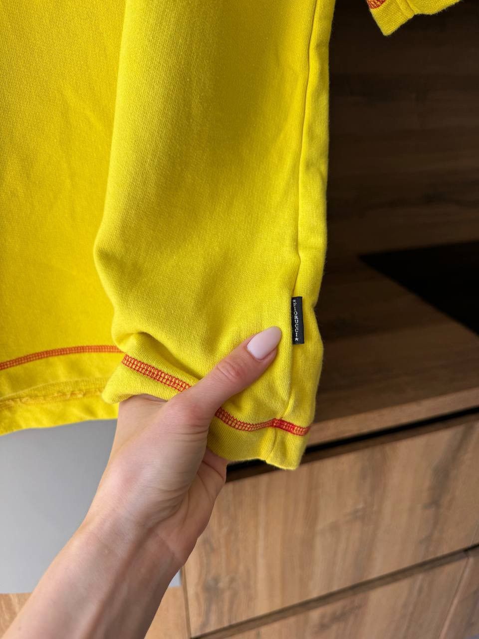Fiorucci Fiorucci Yellow T shirt Equipe Size US M / EU 48-50 / 2 - 2 Thumbnail
