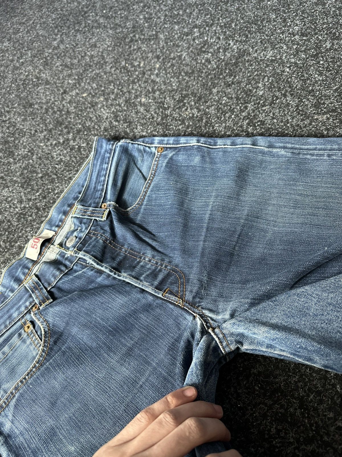 If Six Was Nine × Levi's 🚨GRAIL CUSTOM DENIM JEANS 2in1 ULTRA BAGGY Y2K JAPANESE STYL Size US 32 / EU 48 - 7 Thumbnail