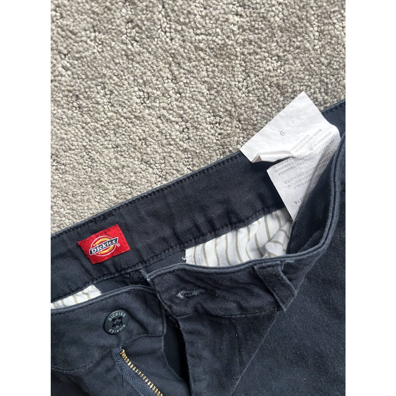 Dickies VINTAGE Dickies Women Pants Size 9 Juniors Navy Blue Skinny Cotton Spandex Casual Size 30" / US 8 / IT 44 - 5 Thumbnail
