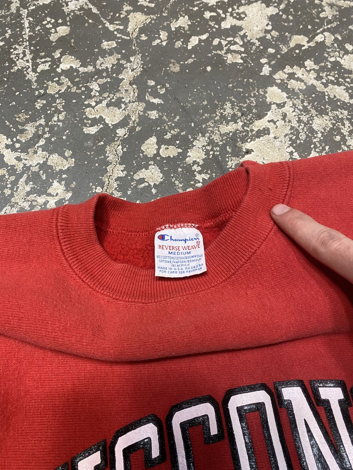Champion × Vintage Vintage Wisconsin Badgers Champion Reverse Weave Sweatshirt Size US M / EU 48-50 / 2 - 4 Thumbnail