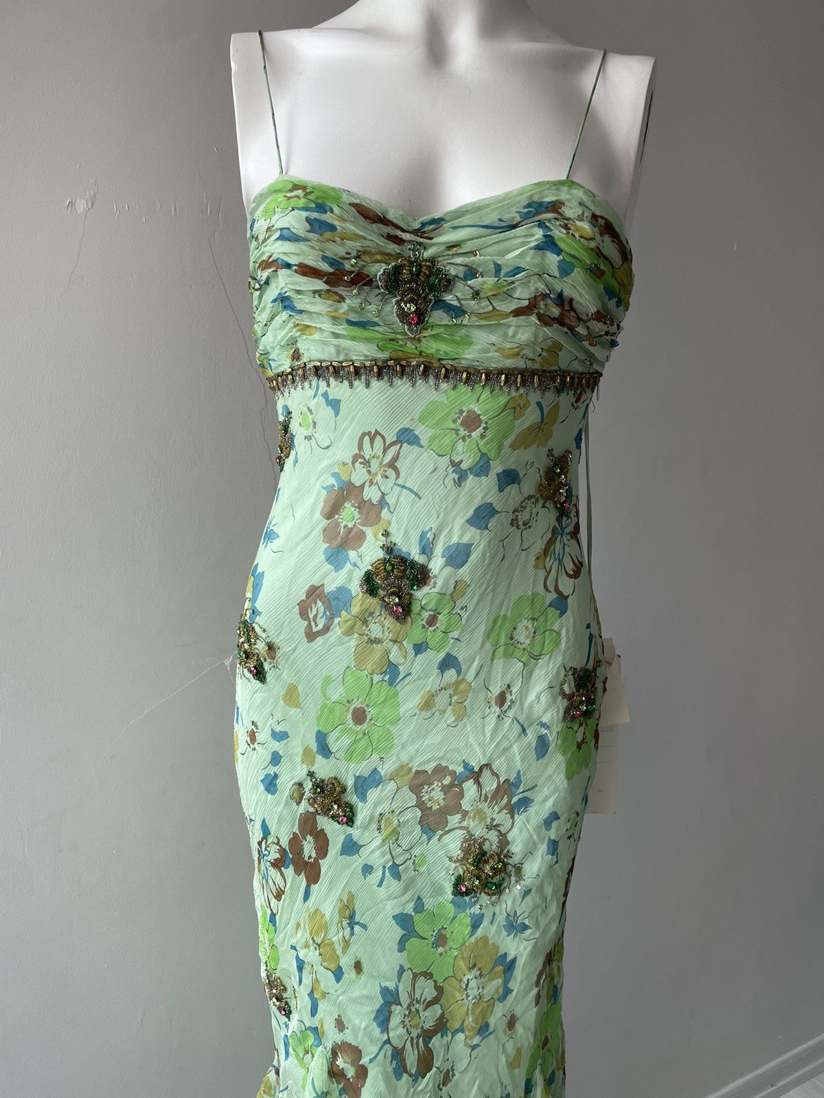 Vintage Parisian silk dress Size S / US 4 / IT 40 - 9 Thumbnail