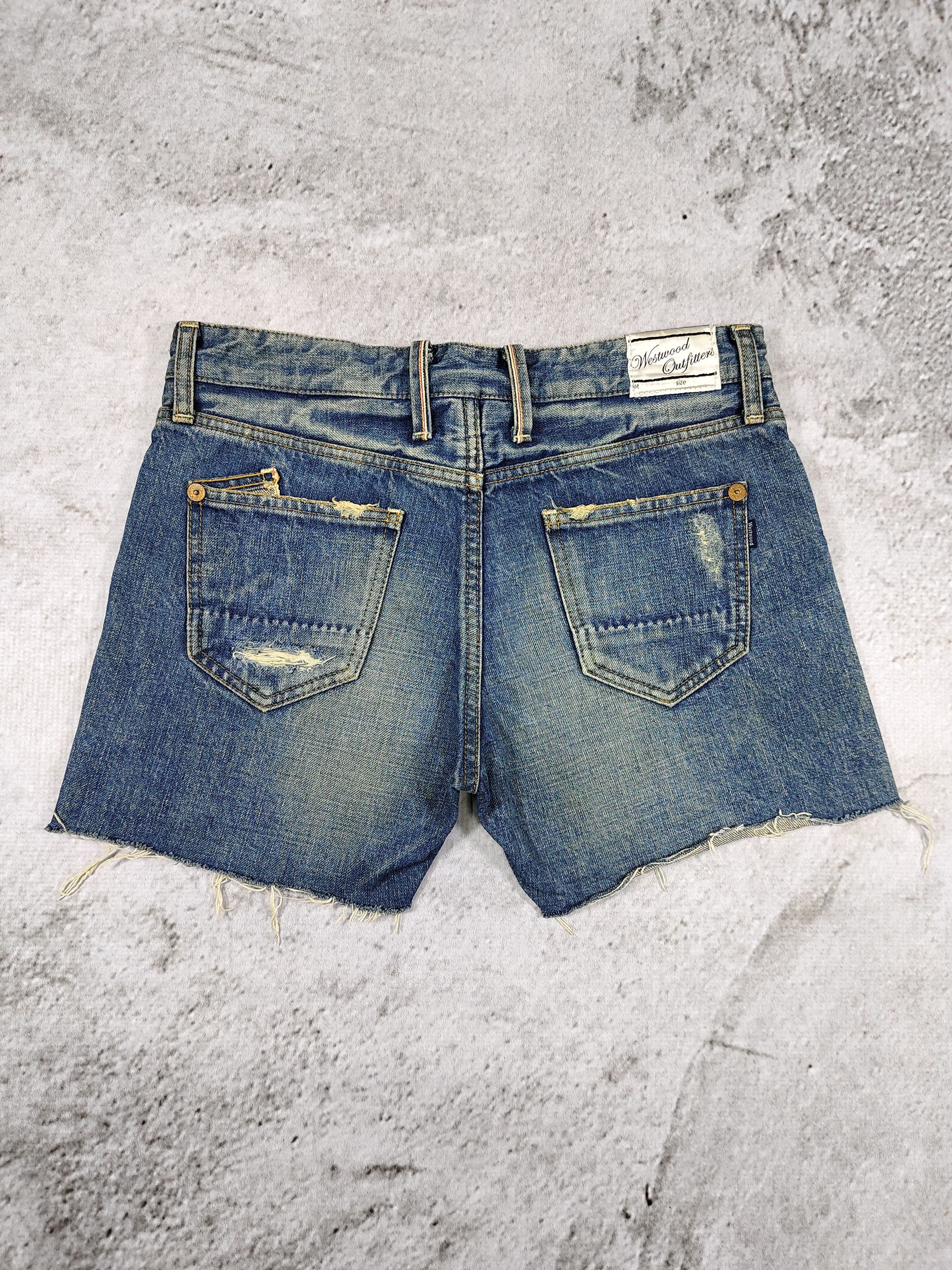 Vivienne Westwood Westwood Outfitters- Punk Grunge Distressed Selvedge Shorts Size 30" / US 8 / IT 44 - 6 Thumbnail