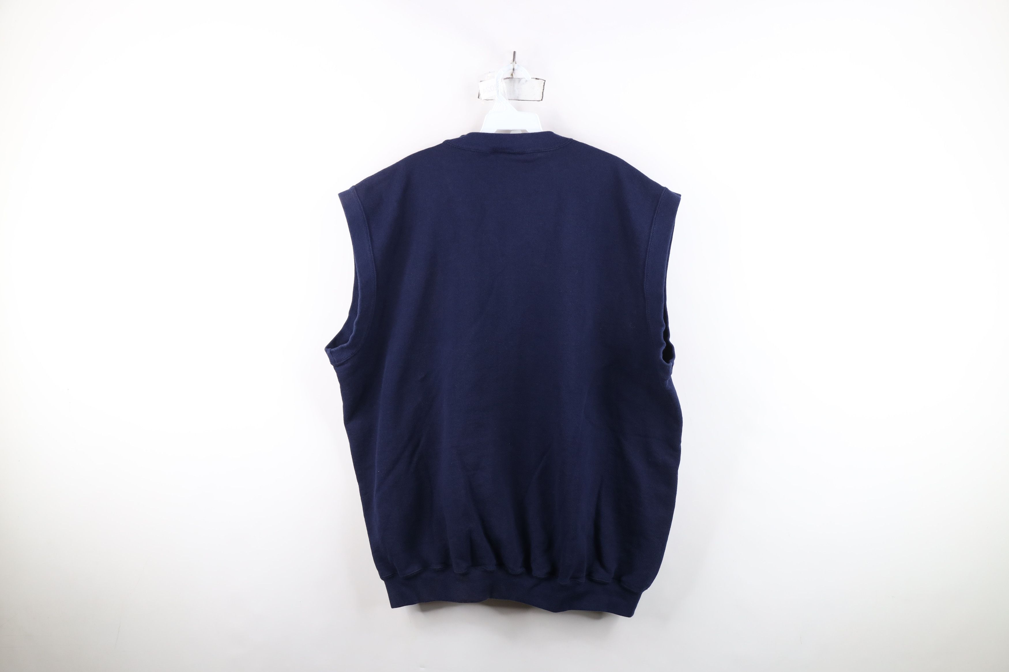 Reebok Vintage 90s Reebok Spell V-Neck Sweatshirt Vest Blue USA Size US XXL / EU 58 / 5 - 11 Thumbnail