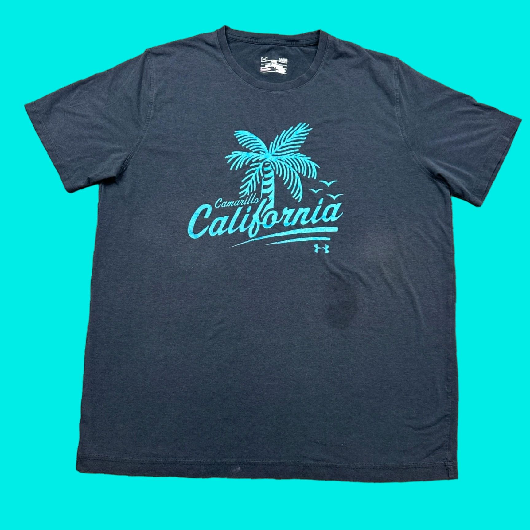 Under Armour Under Armour Shirt Mens Blue L Short Sleeve California Logo Performance UA Size US L / EU 52-54 / 3 - 1 Thumbnail