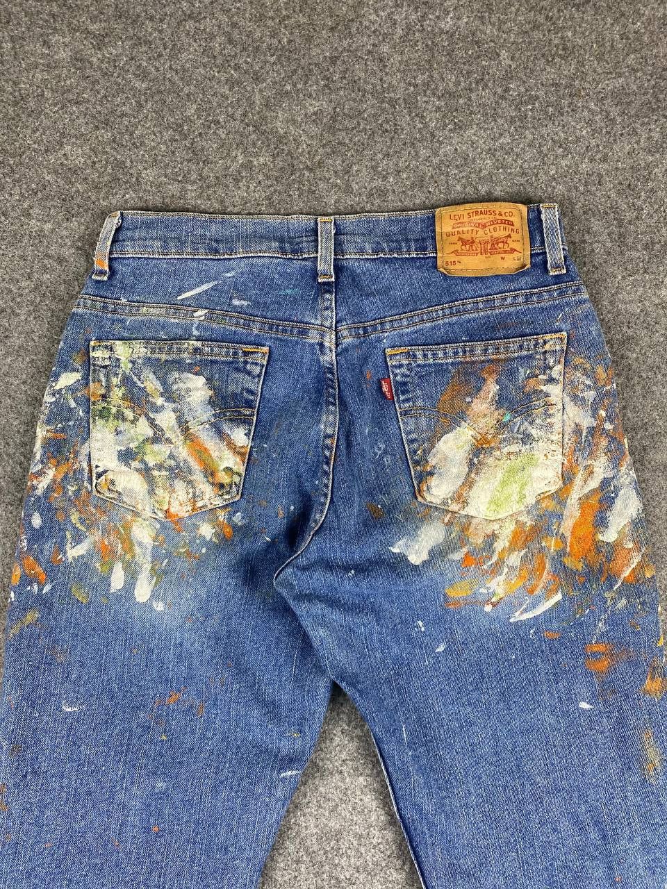 Levi's vintage levis 515 paint splatter bootcut denim nice design Size US 30 / EU 46 - 3 Thumbnail
