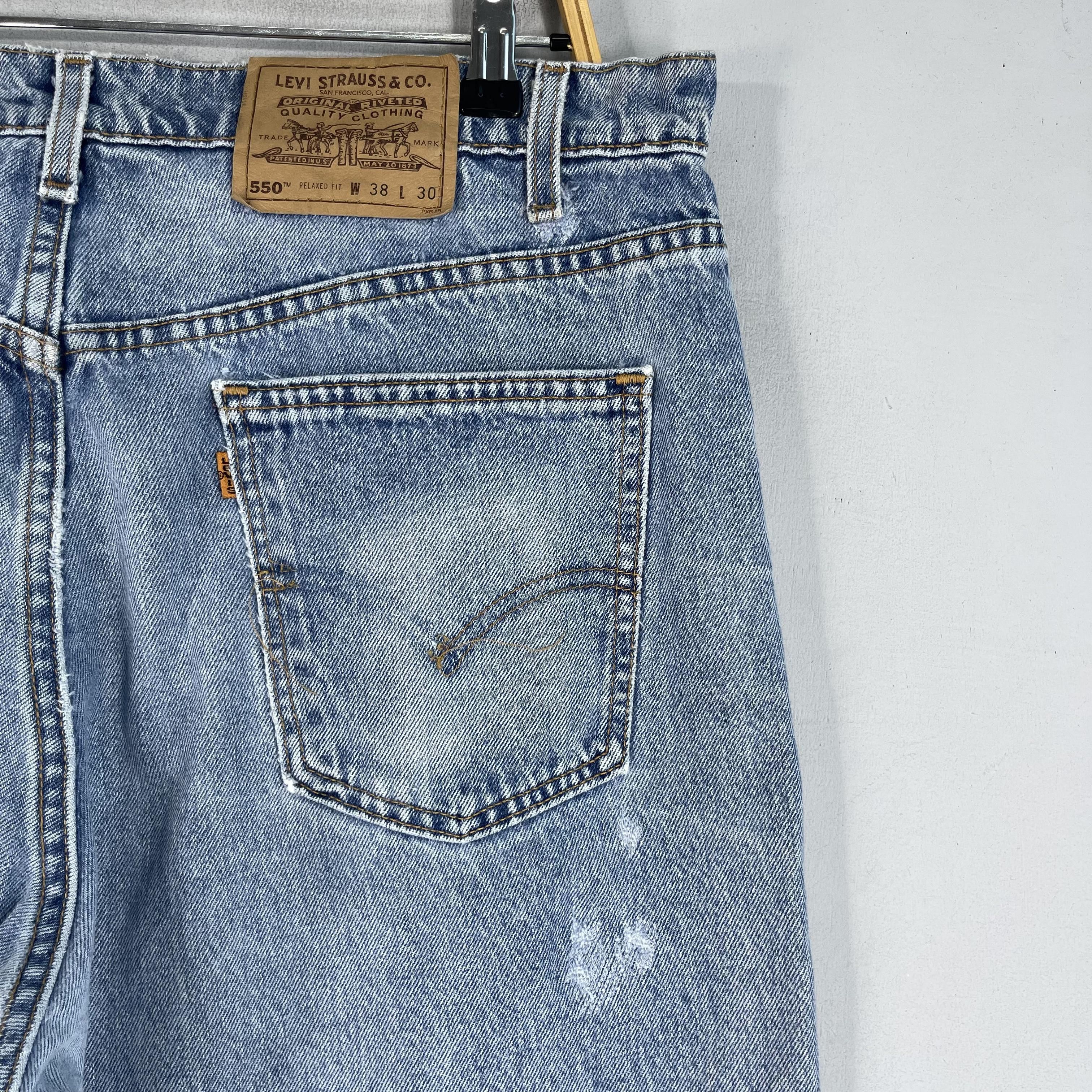 Levi's × Vintage Size 36 Vintage Levis 550 Orange Tab Reinforced Jeans Size US 36 / EU 52 - 10 Thumbnail