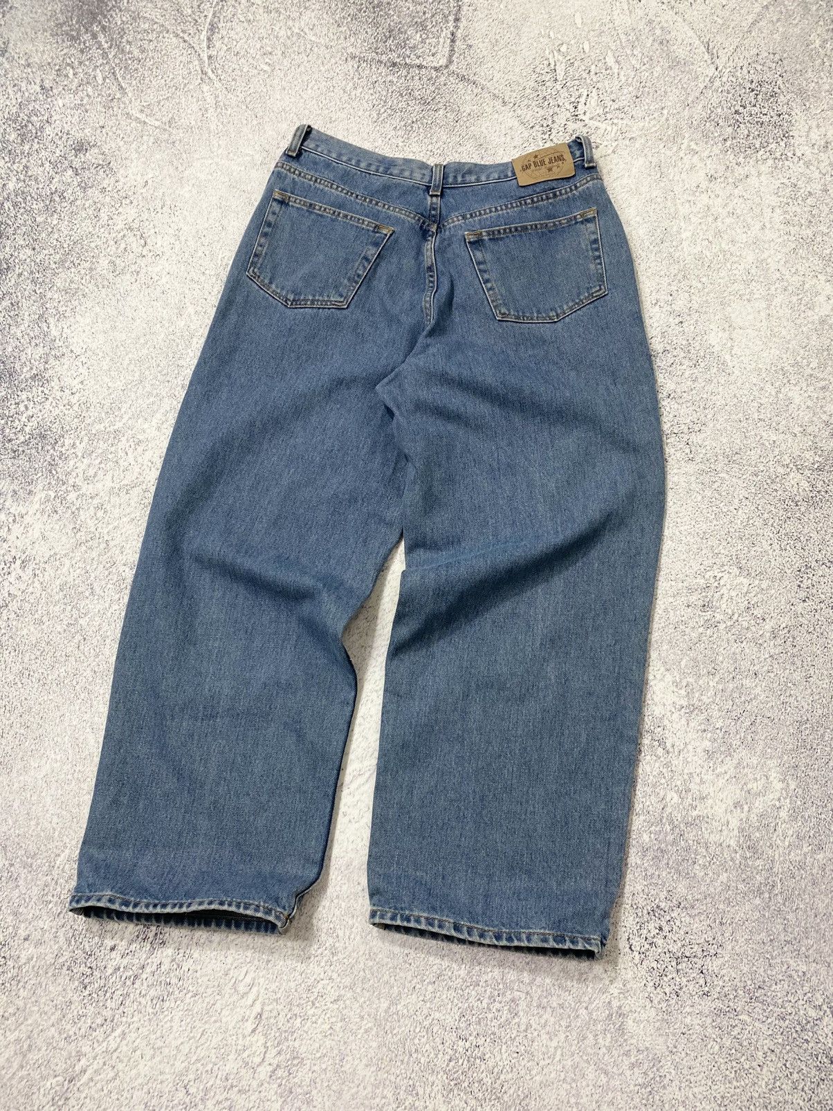 Gap Vintage GAP Jeans Wide Leg Baggy Denim Jeans 33x30 Size US 33 - 5 Thumbnail