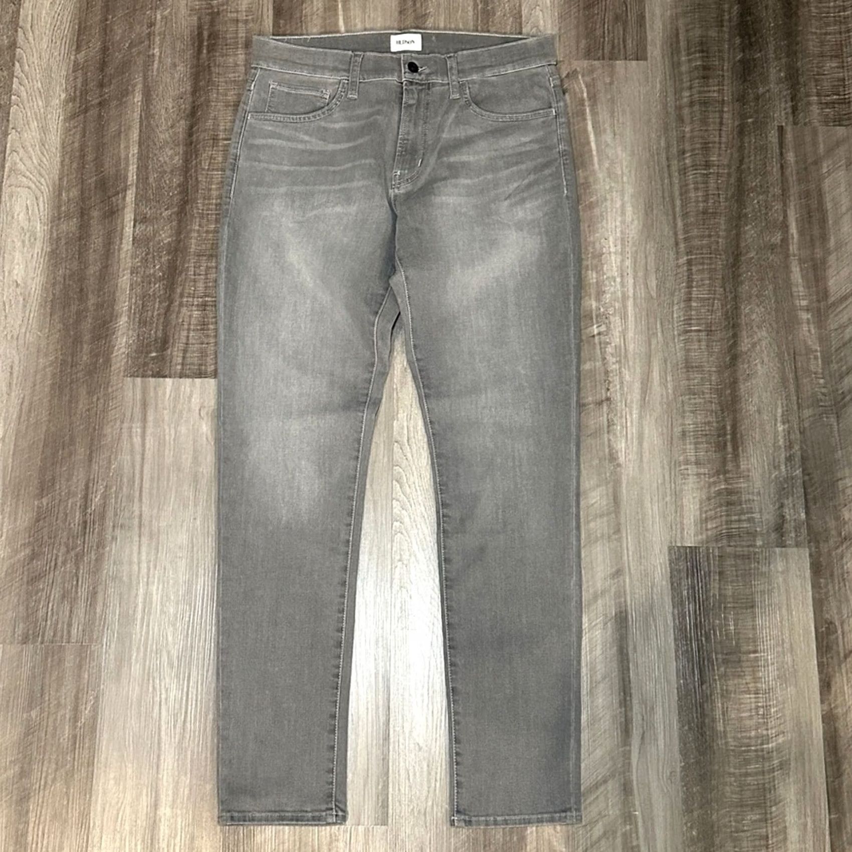 Vintage Hudson Jeans Skinny Stretch Jeans - 32 Men Gray Inseam 32 Regular Size 32 Slim Style MS9095 Size US 32 / EU 48 - 2 Thumbnail