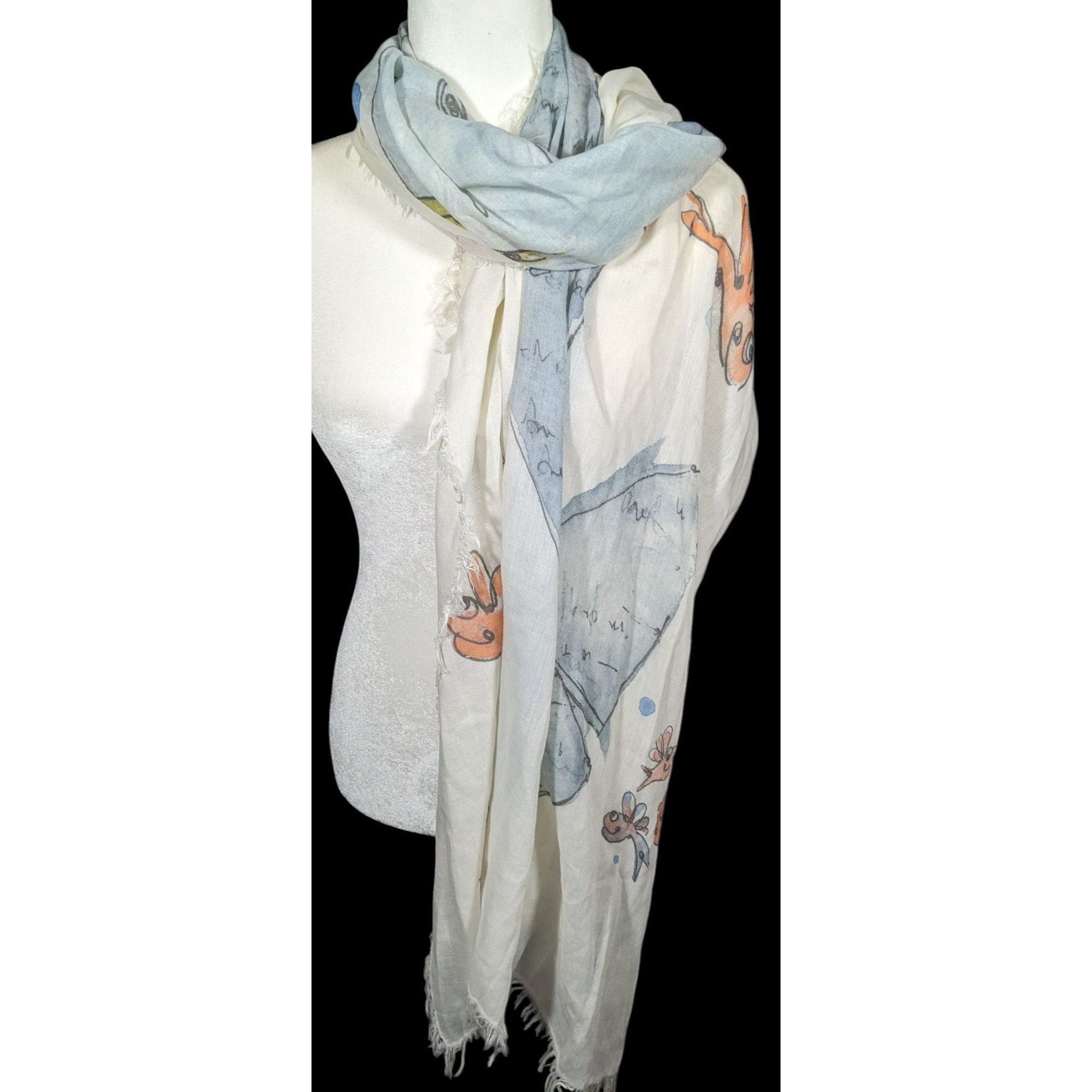 Other Whimsical Italian "The Sea Ends Where The Sky Begins" Art Sc Size ONE SIZE - 9 Thumbnail