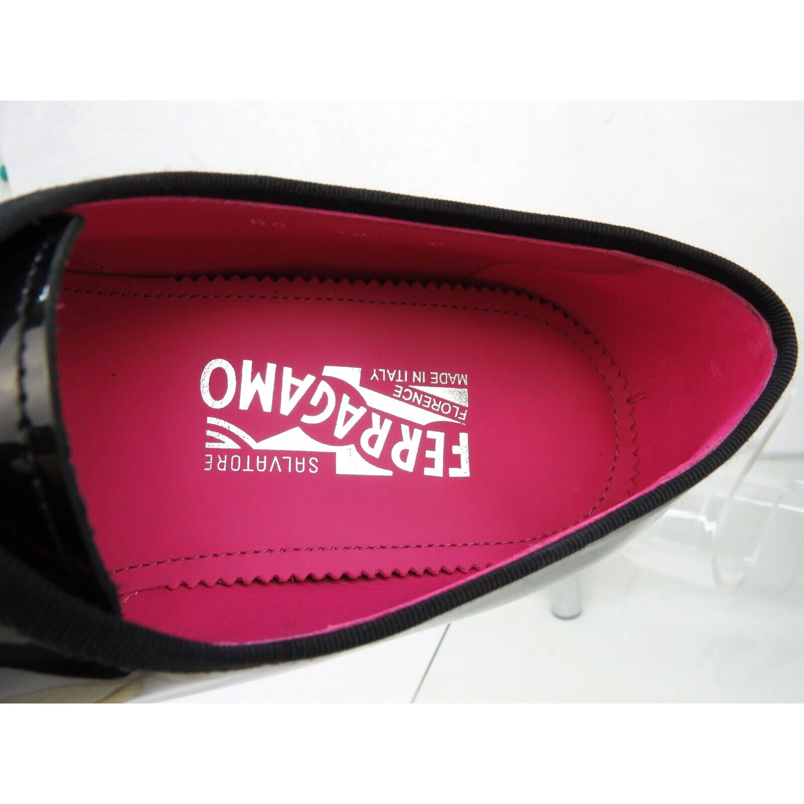 Salvatore Ferragamo FERRAGAMO MAGIC BLACK PATENT LEATHER DRESS DERBY OXFORD 10 E Size US 11 / EU 44 - 9 Thumbnail