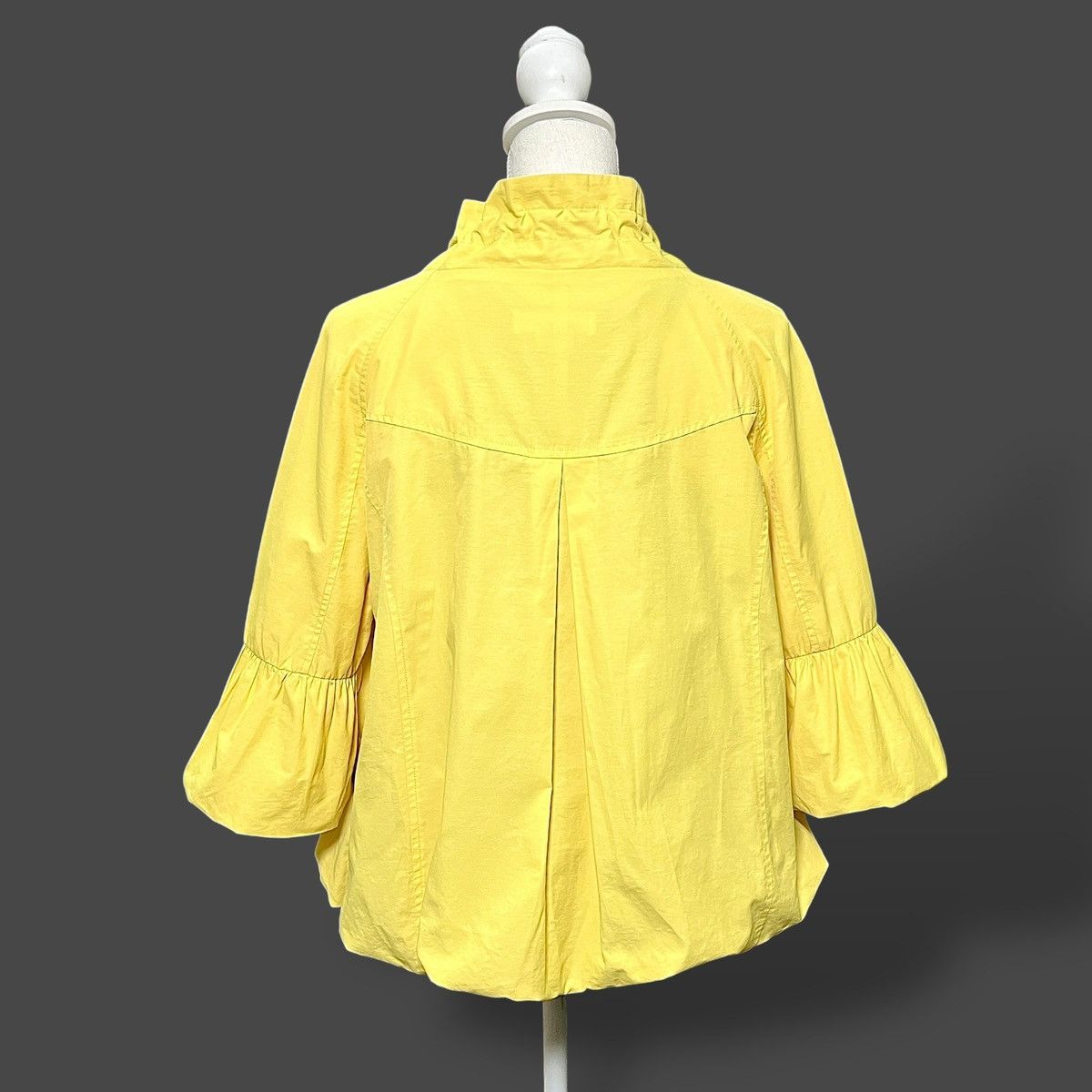 Michael Kors MICHAEL Michael Kors Women’s Yellow Full Zip Babydoll Sz L Size L / US 10 / IT 46 - 4 Thumbnail