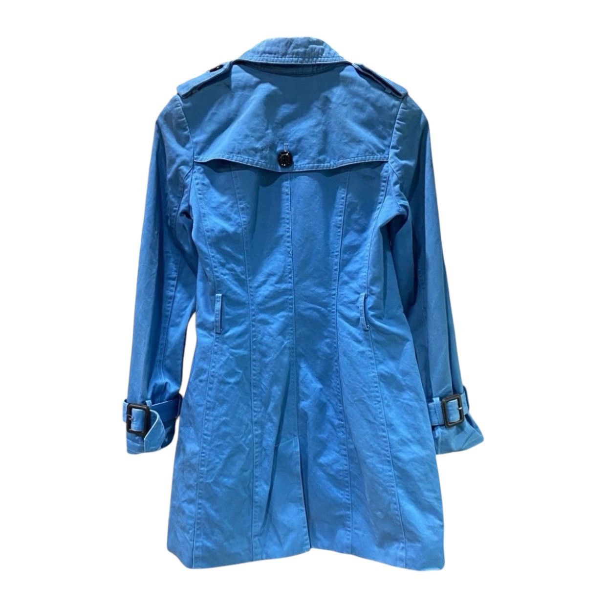 Burberry Archival Burberry Cerulean Blue Double-Breasted Trench Coat Size XS / US 0-2 / IT 36-38 - 2 Thumbnail
