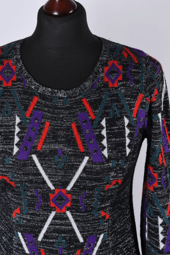Desigual Women's Desigual Colorful Knit Pattern Dress Size XS Size XS / US 0-2 / IT 36-38 - 2 Thumbnail