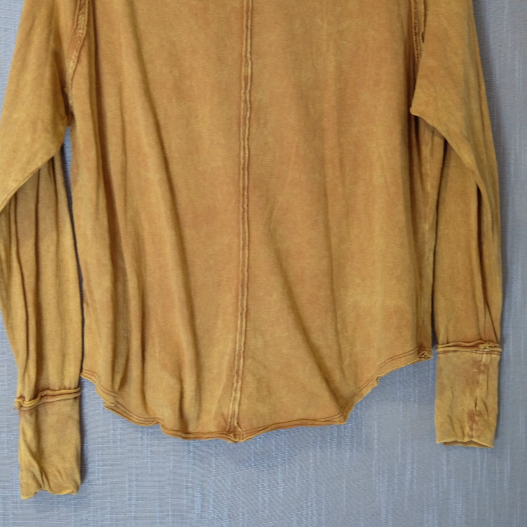 Vintage Nwot! Zenana Oversized Top Acid Wash Brown Lightweight Thumbholes Women S #A16-6 Shirt Adult Small Golden Brown Casual 100% Cotton Womens Size S / US 4 / IT 40 - 6 Thumbnail