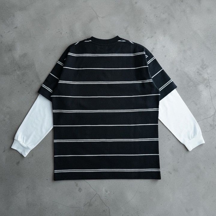 Comme des Garcons Homme NWT 26SS COMME des GARCONS HOMME Layered Border T-Shirt S Size US S / EU 44-46 / 1 - 2 Thumbnail