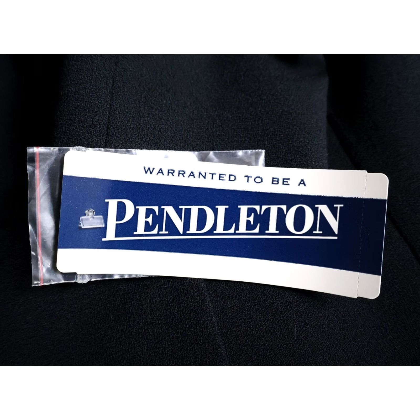 Pendleton VINTAGE Pendleton Blazer Jacket Women 12 Tall Three-Button 100% Wool Black Unworn Tags Short Notch Lapel Mens? Girls? Size L / US 10 / IT 46 - 4 Thumbnail