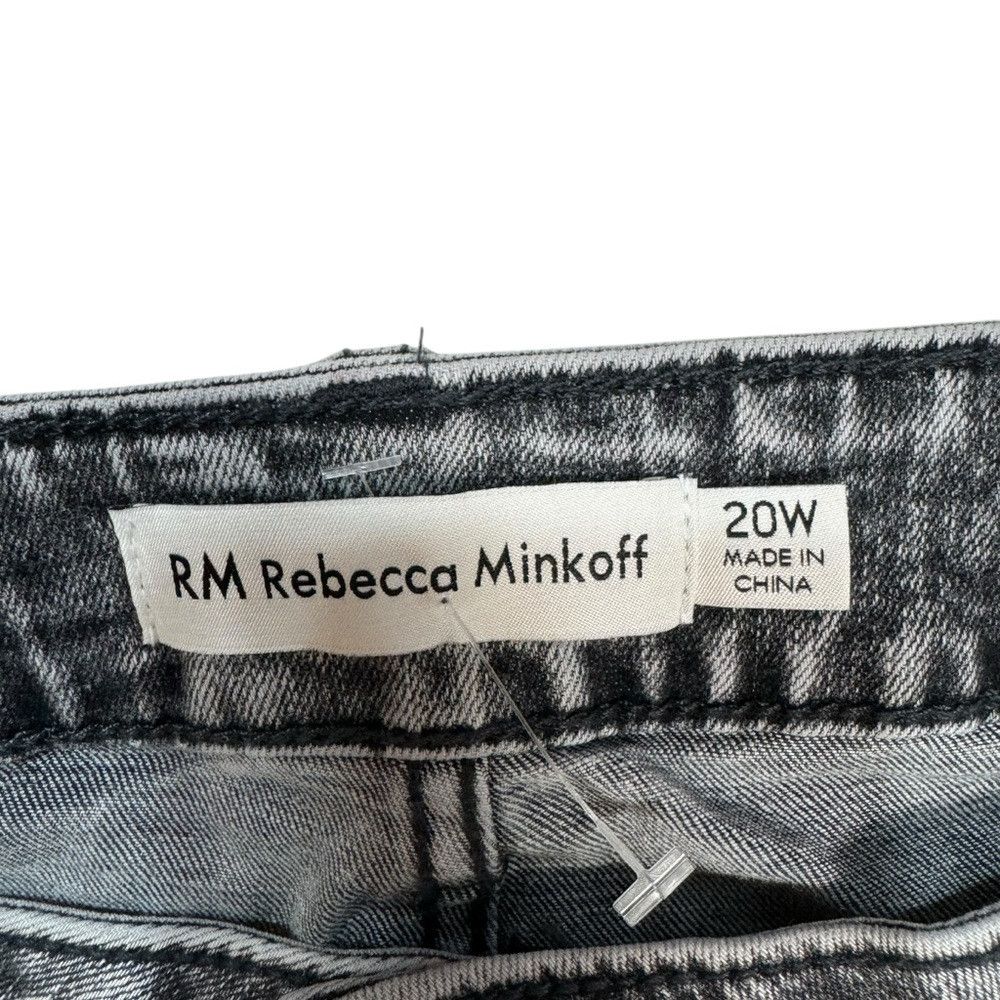 Rebecca Minkoff New Rebecca Minkoff Grey Studded Pockets High Waist Straigh Size 42" / US 20 - 6 Thumbnail