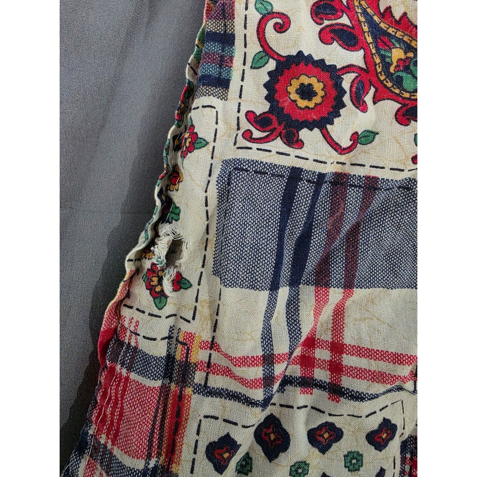 Other Retro Vintage 70's Patchwork Flannel Button Down Alterations Size XS / US 0-2 / IT 36-38 - 5 Thumbnail