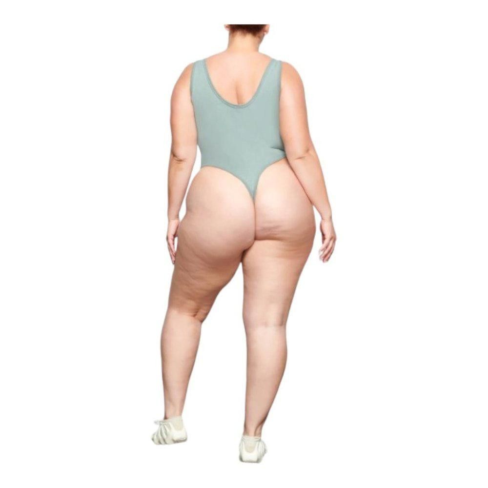 Designer NT295a SKIMS NWT OUTDOOR TANK BODYSUIT BLUE CHALK 4X Size M / US 6-8 / IT 42-44 - 4 Thumbnail