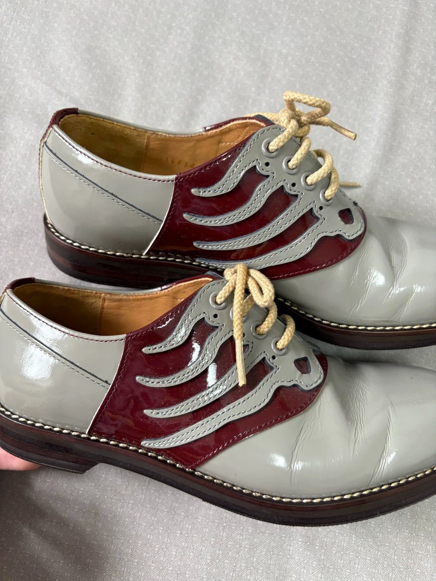 Undercover Undercover 13aw Vintage Bone Leather Shoes 23cm 35-36.5 Size US 4.5 / IT 34.5 - 3 Thumbnail