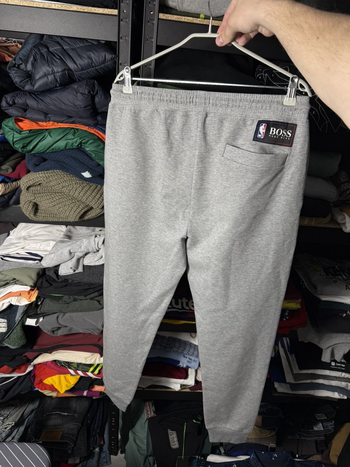 Hugo Boss Hugo Boss x NBA Joggers L Brooklyn Nets Grey Sweatpants NWT Size US 34 / EU 50 - 8 Thumbnail