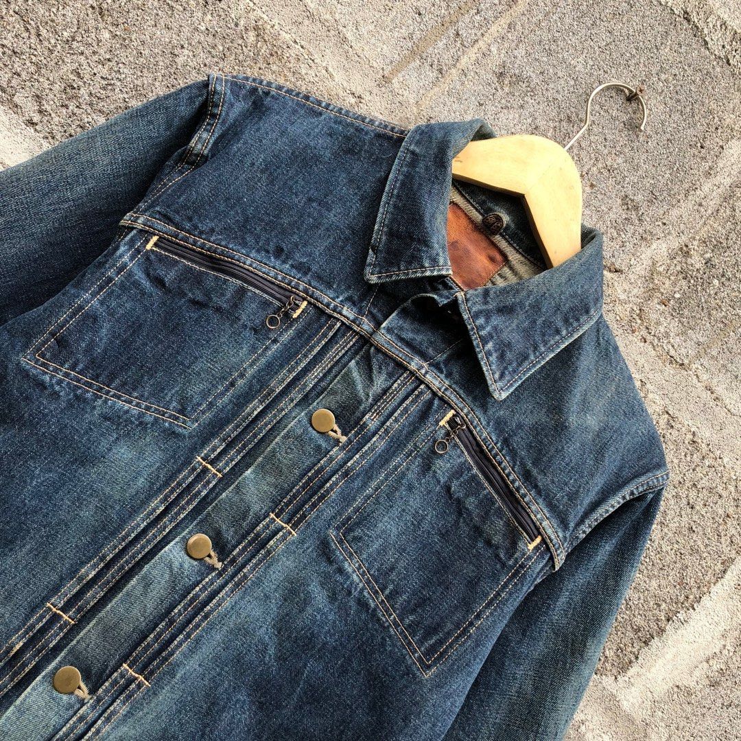 Japanese Brand × Pherrow's Pherrow's Japan Trucker Denim Jacket Zip Pocket Size US M / EU 48-50 / 2 - 3 Thumbnail
