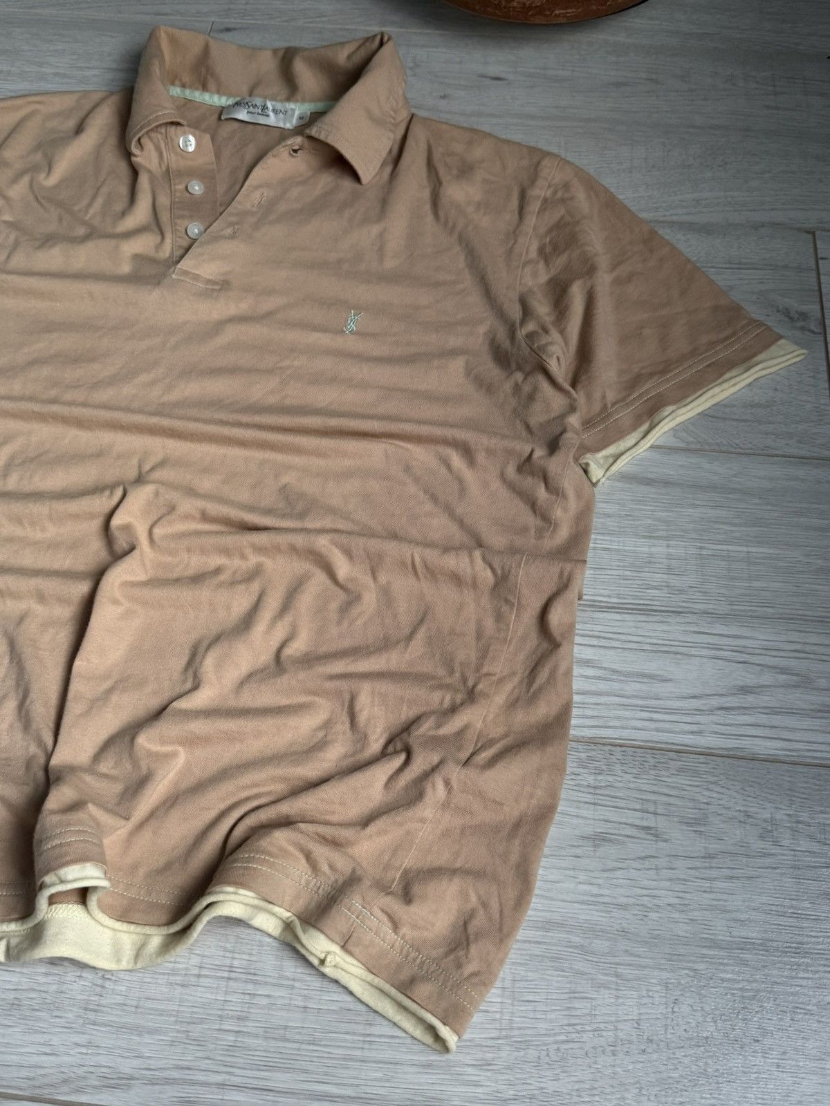 Yves Saint Laurent Vintage Yves Saint Laurent polo logo shirt Size US M / EU 48-50 / 2 - 2 Thumbnail