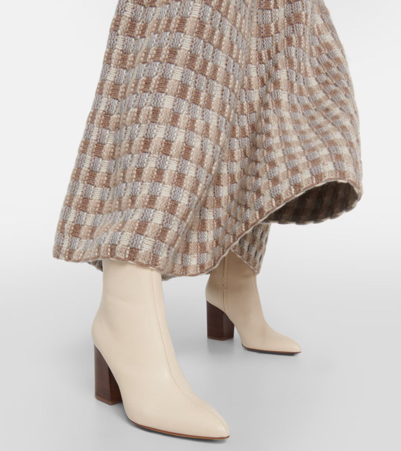Gabriela Hearst Gabriela Hearst Rio Ankle Boot in Cream Leather size 39.5 Size US 9.5 / IT 39.5 - 3 Thumbnail