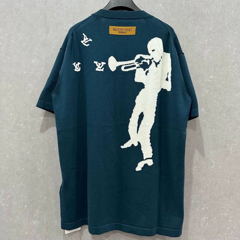Louis Vuitton Louis Vuitton Pied Piper logo embroidered short sleeve Size US XL / EU 56 / 4 - 2 Thumbnail