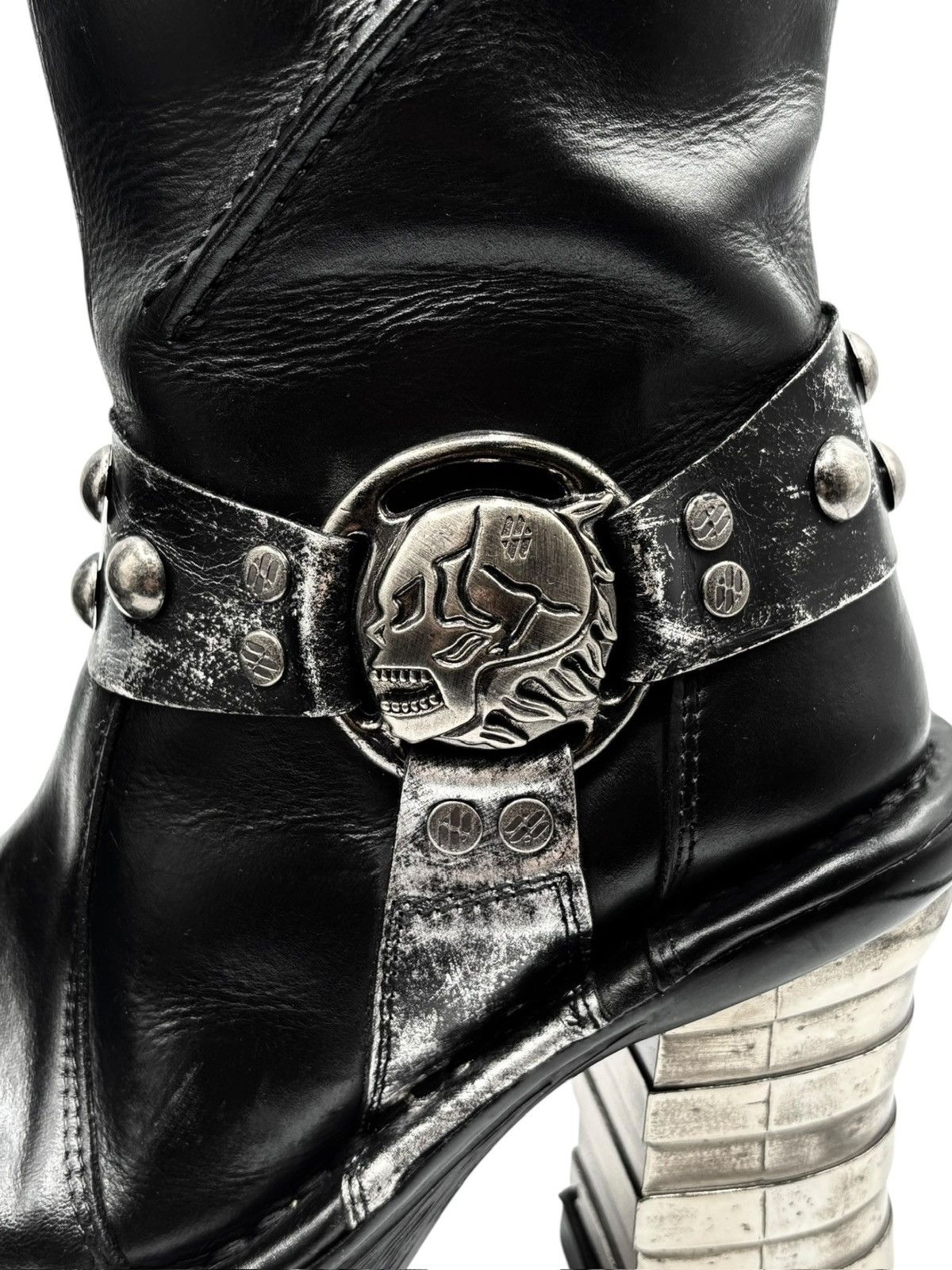 New Rock Vintage New Rock knee high round toe boots Size 38 Size US 8 / IT 38 - 4 Thumbnail