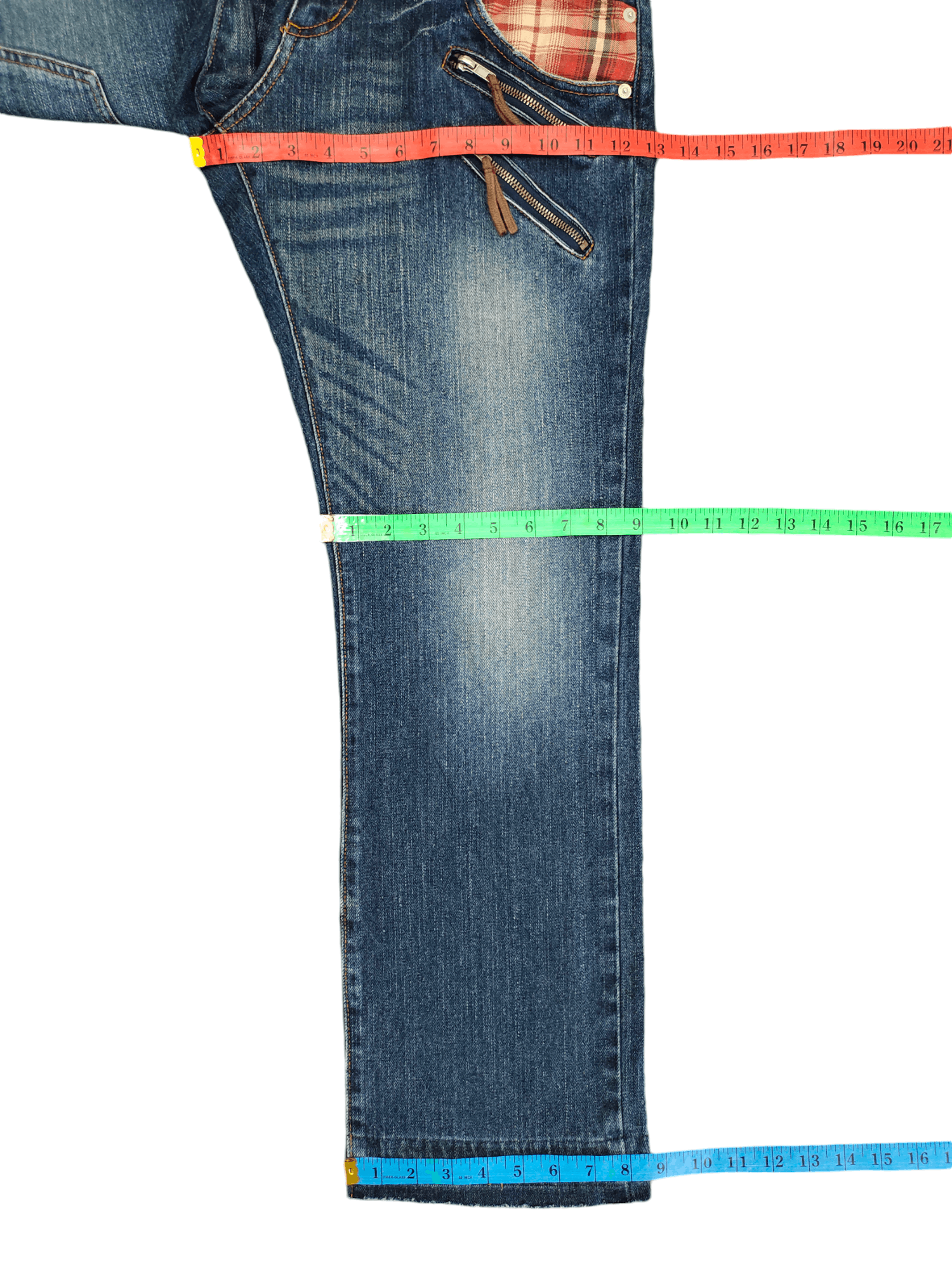 If Six Was Nine Vintage Y2k Wild Khakis Double Waist Clawmark Faded Jeans Size US 32 / EU 48 - 10 Thumbnail